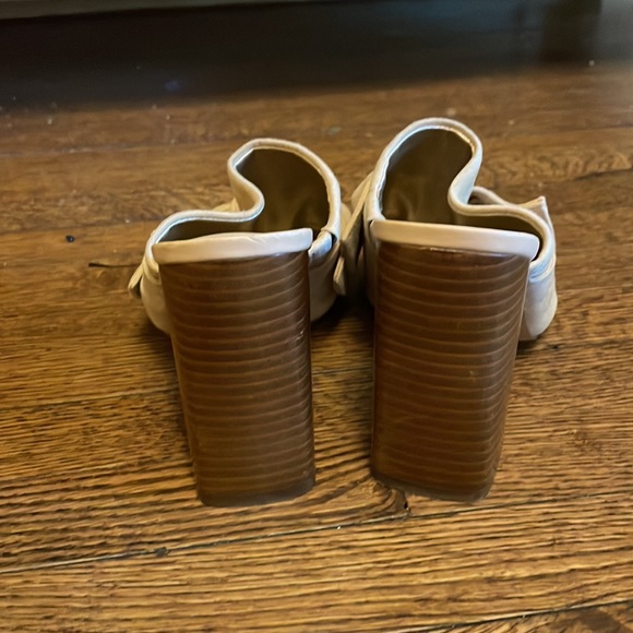 Sam Edelman Slide On Block Heel Suede Sandals - Picture 4 of 7